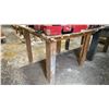 Image 2 : SQUARE WOODEN WORK TABLE - APPROX. 4FT X 4FT X 3FT HIGH