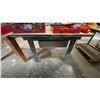 Image 3 : SQUARE WOODEN WORK TABLE - APPROX. 4FT X 4FT X 3FT HIGH