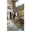 Image 1 : ALLRIGHT 10FT WOODEN STEP LADDER