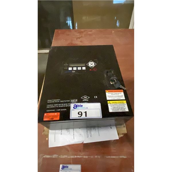 HANSENTEK AN104 SPARK DETECTION AND EXTINGUISHING SYSTEM CONTROL PANEL