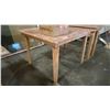 Image 2 : 2 WOODEN WORK TABLES - APPROX.4FT X 4FT X 3FT HIGH & 4 1/2FT X 2FT X 3FT HIGH