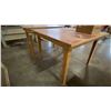 Image 3 : 2 WOODEN WORK TABLES - APPROX.4FT X 4FT X 3FT HIGH & 4 1/2FT X 2FT X 3FT HIGH