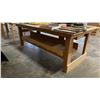 Image 3 : LARGE WOODEN WORK TABLE WITH DRAWER - APPROX. 8FT X 4FT X 3FT HIGH