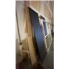 Image 2 : LARGE GROUP OF ASSORTED WOOD PIECES, PATIO DOOR AND WOOD FRAMED WINDOWS