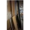 Image 5 : LARGE GROUP OF ASSORTED WOOD PIECES, PATIO DOOR AND WOOD FRAMED WINDOWS