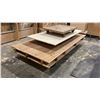 Image 2 : GROUP OF 3 ASSORTED SIZE WOODEN PLATFORM DOLLIES