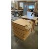 Image 3 : 4 DRAWER WOODEN CABINET WITH CONTENTS & SMALL WOOD SHOP TABLE
