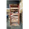 Image 3 : 1 BAY OF ORANGE PALLET RACKING SOME SHELVING MODIFIED WITH WOOD APPROX 12'L X 3.5'D X 8'H