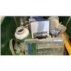 Image 9 : DEWALT DW708, 12" COMPOUND MITER SAW ON WORK BENCH WITH ASSORTED HARDWARE CONTENTS