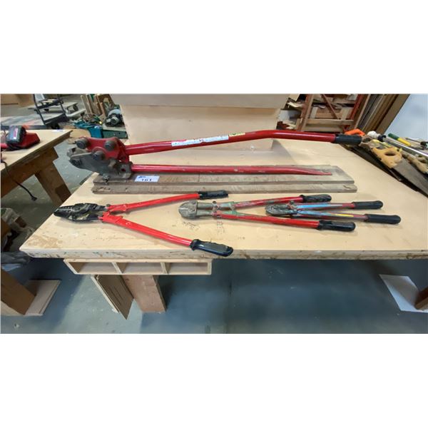 HK PORTER REBAR CUTTER/BENDER, 2 BOLT CUTTERS & CRIMPER