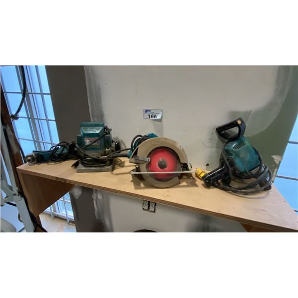 GROUP OF 4 CORDED MAKITA POWER TOOLS