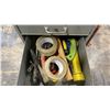 Image 5 : STEEL EQUIPMENT 6 DRAWER CABINET WITH ASSORTED TOOLS, HARDWARE & SHOP SUPPLIES