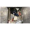 Image 9 : STEEL EQUIPMENT 6 DRAWER CABINET WITH ASSORTED TOOLS, HARDWARE & SHOP SUPPLIES
