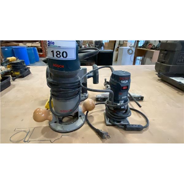 2 BOSCH ROUTERS WITH ACCESSORIES