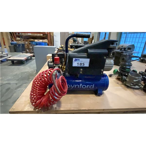 SMALL BYNFORD AIR COMPRESSOR W/HOSELINE