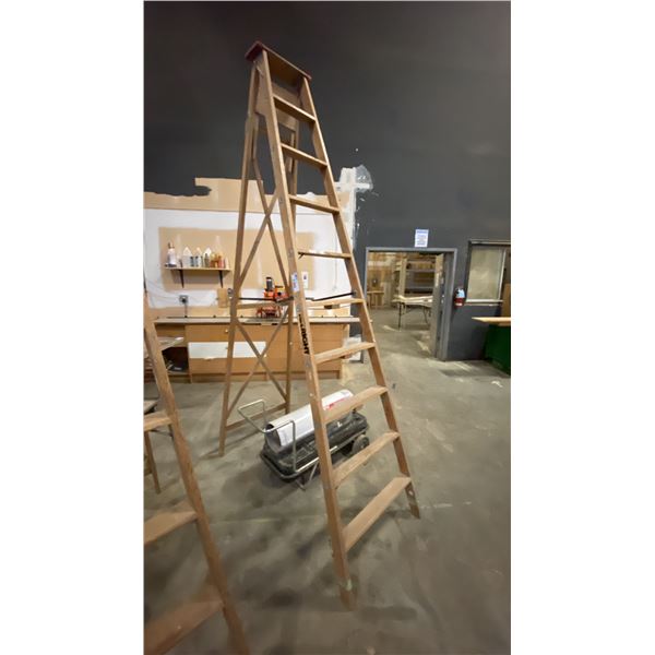 ALLRIGHT 10FT WOODEN STEP LADDER