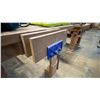 Image 3 : WOODEN WORK TABLE WITH ATTACHED BENCH VISE - APPROX.8FT X 4FT X 3FT HIGH