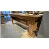 Image 2 : WOODEN WORK TABLE - APPROX.8FT X 4FT X 3FT HIGH
