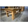 Image 2 : WOODEN WORK TABLE WITH BUILT-IN VIBRATING SYSTEM - APPROX.8FT X 4FT X 3FT HIGH