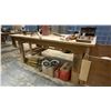 Image 2 : WOODEN WORK TABLE - APPROX.8FT X 4FT X 3FT HIGH