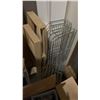 Image 9 : LARGE GROUP OF ASSORTED WOOD, METAL, GLASS - WINDOW ARCHES, ROUND STONE TABLE TOP, LARGE CRATE,