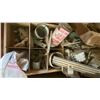 Image 3 : 3 LARGE WOODEN STORAGE BOXES WITH CONTENTS - ASSORTED HOSE, ELECTRICAL, PARTS, HARDWARE
