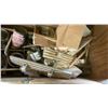 Image 4 : 3 LARGE WOODEN STORAGE BOXES WITH CONTENTS - ASSORTED HOSE, ELECTRICAL, PARTS, HARDWARE