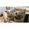 Image 6 : LARGE GROUP OF ASSORTED ITEMS - PLASTIC BARRELS, WOODEN STORAGE BOX,