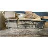 Image 11 : LARGE GROUP OF ASSORTED ITEMS - CABINET, STEEL BRACKETS, STORAGE BOX,