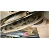 Image 9 : LARGE GROUP OF ASSORTED ITEMS - CABINET, STEEL BRACKETS, STORAGE BOX,
