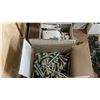 Image 10 : LARGE GROUP OF ASSORTED ITEMS - WOOD SHELF UNITS, DESK, TOOLS, HARDWARE AND MORE