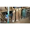 Image 13 : LARGE GROUP OF ASSORTED ITEMS - 2 LARGE WOODEN  SHELF UNITS W/CONTENTS, HARDWARE,