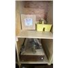Image 14 : LARGE GROUP OF ASSORTED ITEMS - 2 LARGE WOODEN  SHELF UNITS W/CONTENTS, HARDWARE,