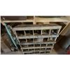 Image 16 : LARGE GROUP OF ASSORTED ITEMS - 2 LARGE WOODEN  SHELF UNITS W/CONTENTS, HARDWARE,