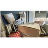 Image 18 : LARGE GROUP OF ASSORTED ITEMS - 2 LARGE WOODEN  SHELF UNITS W/CONTENTS, HARDWARE,