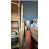 Image 19 : LARGE GROUP OF ASSORTED ITEMS - 2 LARGE WOODEN  SHELF UNITS W/CONTENTS, HARDWARE,