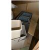 Image 24 : LARGE GROUP OF ASSORTED ITEMS - 2 LARGE WOODEN  SHELF UNITS W/CONTENTS, HARDWARE,
