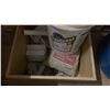 Image 27 : LARGE GROUP OF ASSORTED ITEMS - 2 LARGE WOODEN  SHELF UNITS W/CONTENTS, HARDWARE,