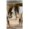 Image 4 : LARGE GROUP OF ASSORTED ITEMS - 2 LARGE WOODEN  SHELF UNITS W/CONTENTS, HARDWARE,
