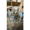 Image 9 : LARGE GROUP OF ASSORTED ITEMS - 2 LARGE WOODEN  SHELF UNITS W/CONTENTS, HARDWARE,