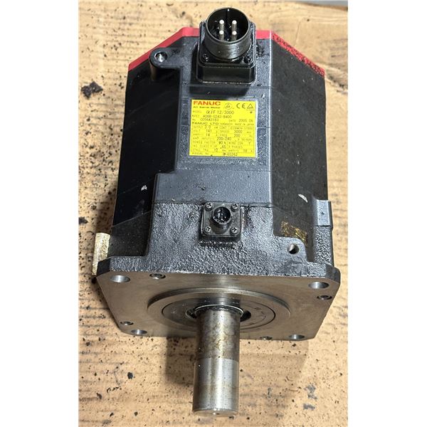 Fanuc #A06B-0243-B400 AC Servo Motor w/ #A860-2000-T301 Pulse Coder