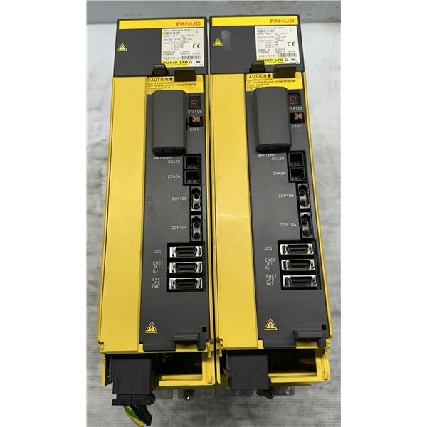 (2) Fanuc #A06B-6114-H211 Servo Amplifier Modules