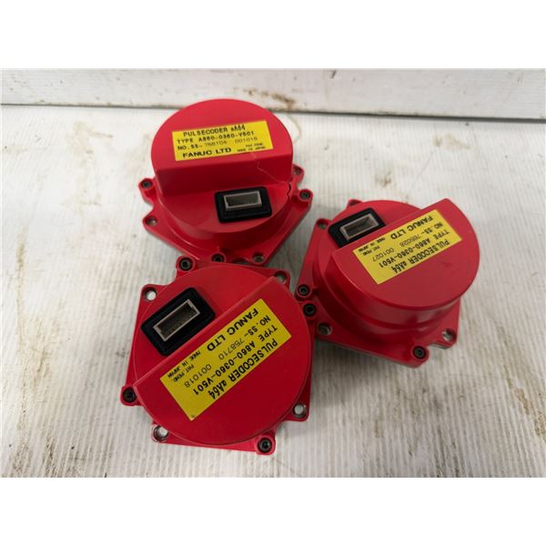 Lot of (3) Fanuc #A860-0360-V501 Pulsecoders