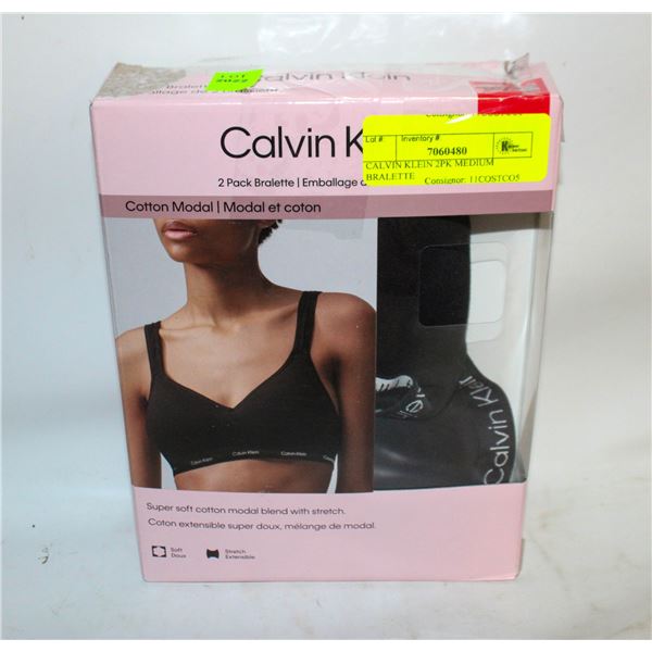 CALVIN KLEIN 2PK MEDIUM BRALETTE
