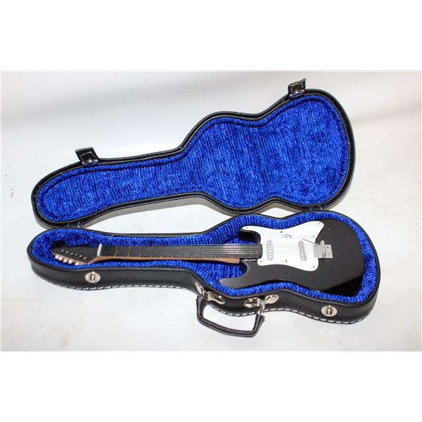 MINI BLACK ELECTRIC GUITAR REPLICA 11" LONG IN CA