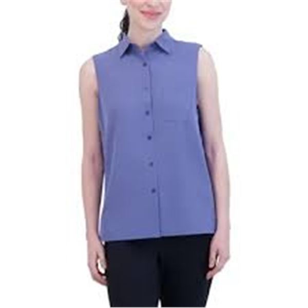 NEW GAIAM WOMENS MEDIUM SLEEVELESS SHIRT BLUE