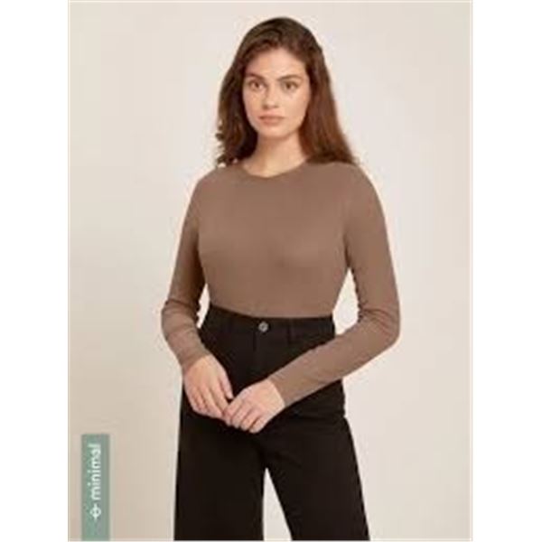 NEW FRANK & OAK WOMENS LONG SLEEVE TEE MEDIUM