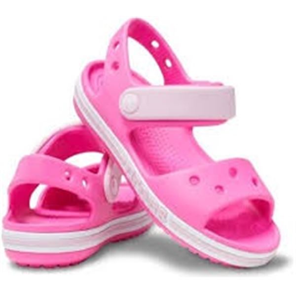 NEW CROCS KIDS SANDALS PINK SIZE 5