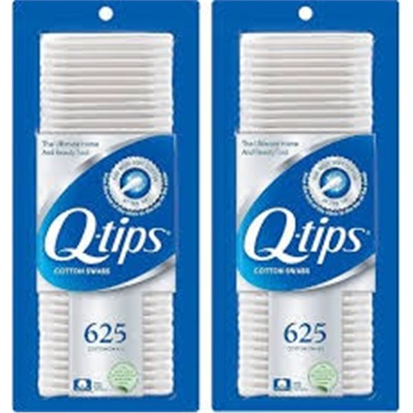 NEW 2 X 625 COTTON SWABS Q-TIPS