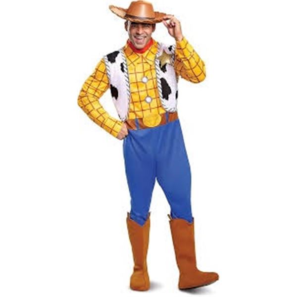 NEW DISNEY TOY STORY WOODY DELUXE ADULT XXL